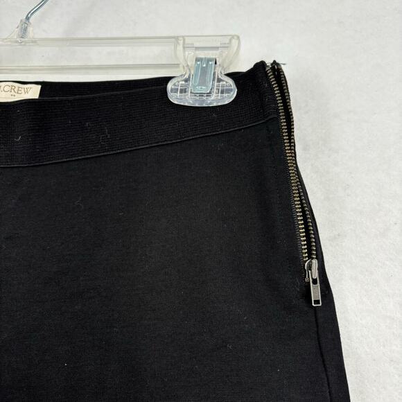 J Crew Gigi Pant Women's Size 4 Black Ponte Stretch Trouser Legging Side Zip - Picture 3 of 11
